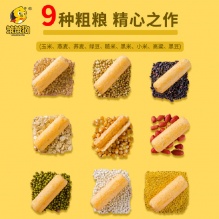 笨笨狗 粗粮夹心米果（蛋黄味+紫薯味+海苔味）158g*3包