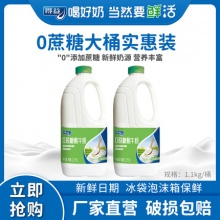 得益无蔗糖大瓶桶酸奶1.1kg*2桶