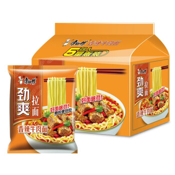 康师傅 劲爽 香辣牛肉*5袋 