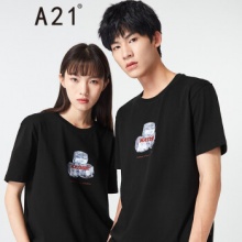 A21 情侣款纯棉短袖 