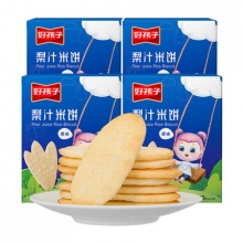 好孩子儿童零食非油炸梨汁米饼50g*4