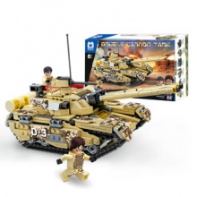 维思积木 拼装系列小颗粒 双炮坦克车(526pcs)