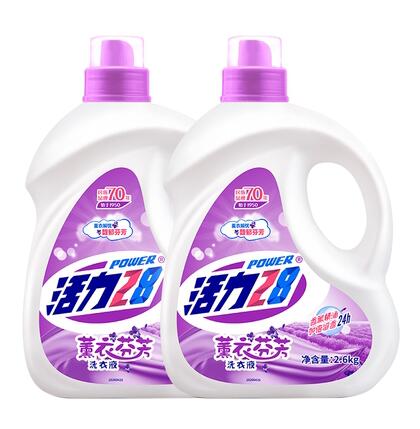 活力28 薰衣芬芳洗衣液 10.4斤（2.6kg*2瓶）