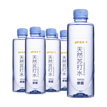 依能 天然苏打水 420ml*6瓶