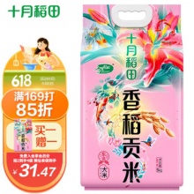 十月稻田 香稻贡米 东北大米5kg
