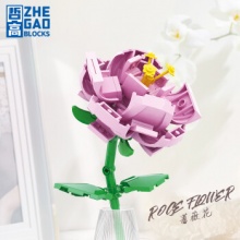 哲高 积木拼装花束