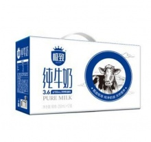 三元 极致全脂纯牛奶250ml*12 