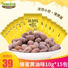 汤姆农场 蜂蜜黄油扁桃仁10g*15包