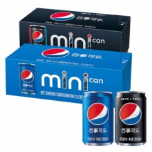 百事 可乐 Pepsi 200ml*10罐 + 百事无糖 200ml*10罐