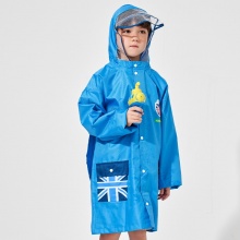 KK树儿童带书包位雨衣+kocotree儿童遮阳帽