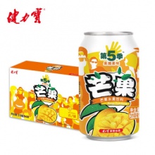 健力宝 第5季芒果口味水果饮料310ml*24罐