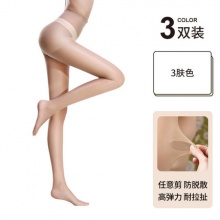 品彩春夏薄款丝袜3双