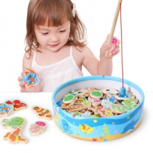 铭塔玩具 磁性钓鱼 41条鱼+2根钓竿(桶装) 彩盒装