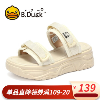 B.Duck 小黄鸭凉鞋女 