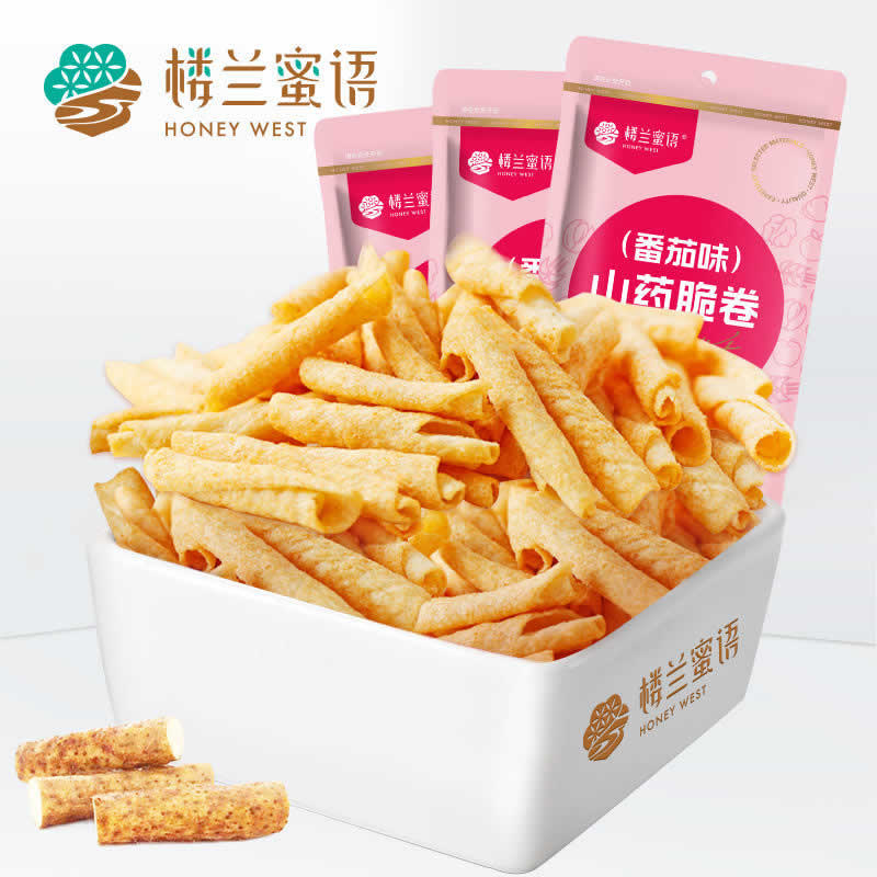 楼兰蜜语 山药脆卷105g*3袋