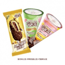伊利 巧乐兹 冰淇淋 共34支（蜜瓜2盒+草莓乳酪2盒+巧脆棒2盒）