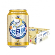 青岛啤酒 大白鲨 330ml*24听 整箱