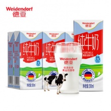  德亚 全脂纯牛奶 200ml*6盒*2