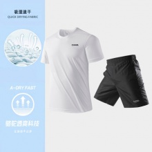 骆驼 短袖短裤运动套装