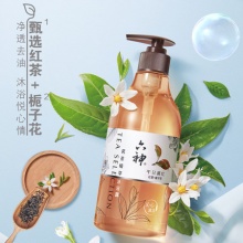 六神.茗茶植萃控油沐浴露475ml