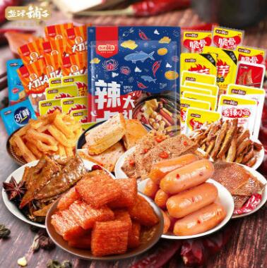 盐津铺子 辣卤零食大礼包8种30包