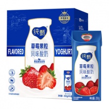 蒙牛 纯甄草莓果粒风味酸奶200g*10包