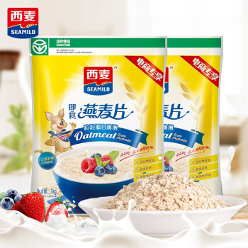 西麦 即食燕麦片1000g*2袋