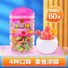 徐福记 DODO棒棒糖 综合果味 桶装570g（60支）