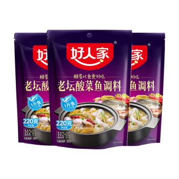 好人家 酸菜鱼调味料 220g*3袋