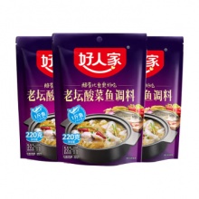 好人家 酸菜鱼调味料 220g*3袋