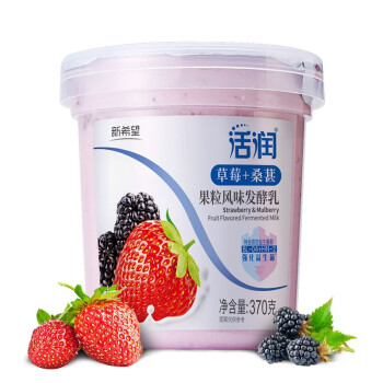 活润 新希望 活润大果粒 草莓+桑葚 370g*2