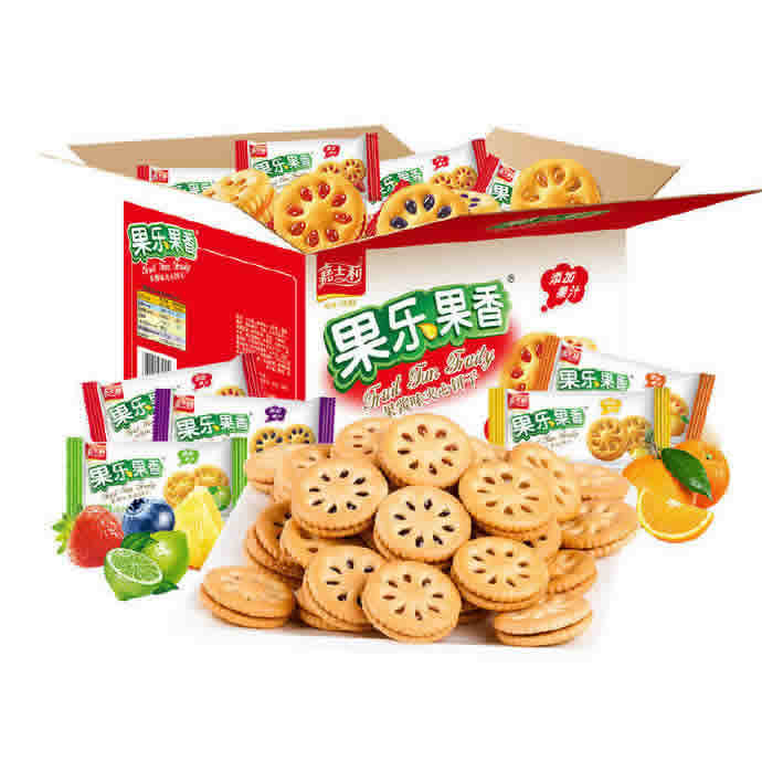 嘉士利.果乐果香果酱夹心饼500g