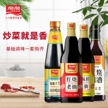 加加 鲜味鲜生抽蚝油料酒4件套