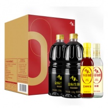 千禾 酱油醋料酒组合 礼盒装