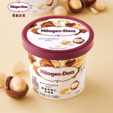 哈根达斯 夏威夷果仁口味 冰淇淋 100ml