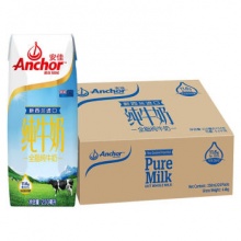 安佳 全脂纯牛奶250ml*24盒