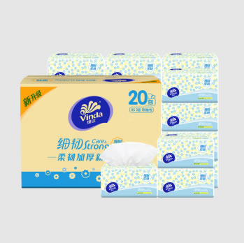 维达 抽纸3层120抽20包