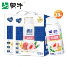蒙牛  纯甄酸奶白桃燕麦青稞口味风味200g*10盒*2箱