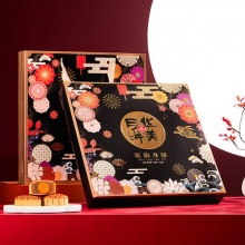 华美 花韵月语630g广式月饼12饼6味
