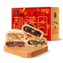 秋香 苏式酥皮月饼 4味24饼1200克+400g