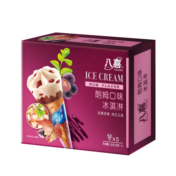 八喜 冰淇淋 甜筒组合装 朗姆口味 68g*5支