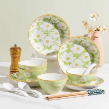 尚行知是  小清新陶瓷餐具16件套