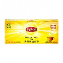 立顿 奶茶原料 红茶 冲饮袋泡茶包2g*25包
