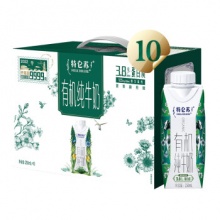 蒙牛 特仑苏有机纯牛奶梦幻盖250ml×10