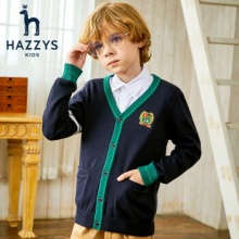 HAZZYS 哈吉斯 男童针织外套