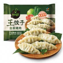 必品阁 韭菜猪肉王饺子840g 约24只