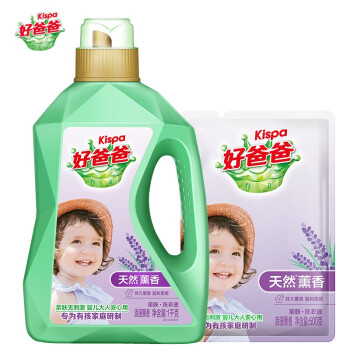 好爸爸　洗衣液1kg瓶装+500g补充装