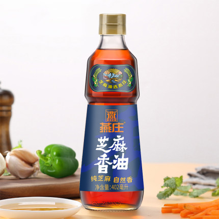 燕庄 纯芝麻油香油402ml