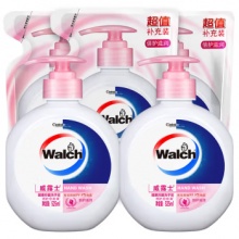Walch 威露士 健康抑菌洗手液套装（525ml瓶装*2+525ml袋装*3 ）