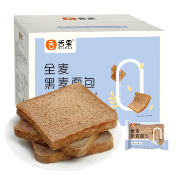 舌里 黑麦 全麦吐司切片面包1000g